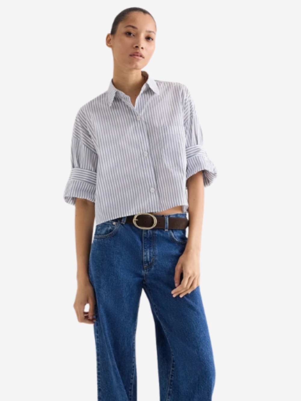 TWP Next Ex Cropped Shirt in M/L